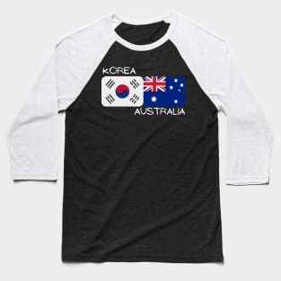 Korean Australian - Korea, Australia Baseball T-Shirt